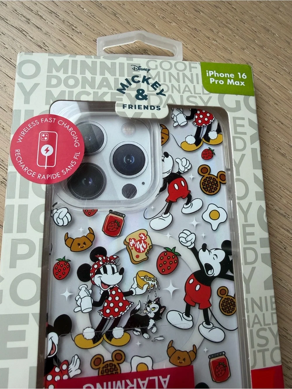 Disney Mickey & Friends Clear iPhone 16 Pro Max Case - White, Red, Black, Yellow